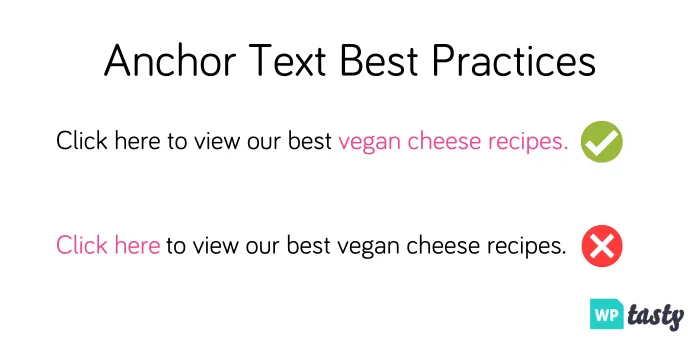 Anchor text is key to internal link optimization