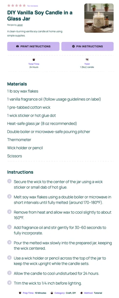 Tasty How-To Card example
