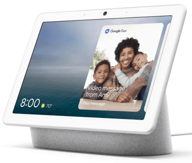A screenshot showing the Google Nest Hub