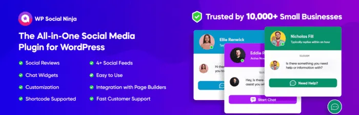 WP Social Ninja banner