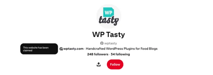 If you want to get traffic from Pinterest, you need to connect your website to your Pinterest account.