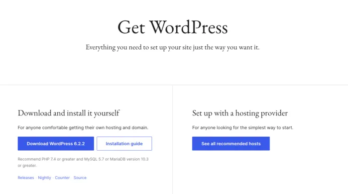 WordPress banner