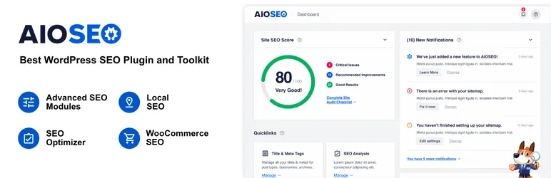 All in One SEO (AIOSEO) is the best WordPress SEO plugins