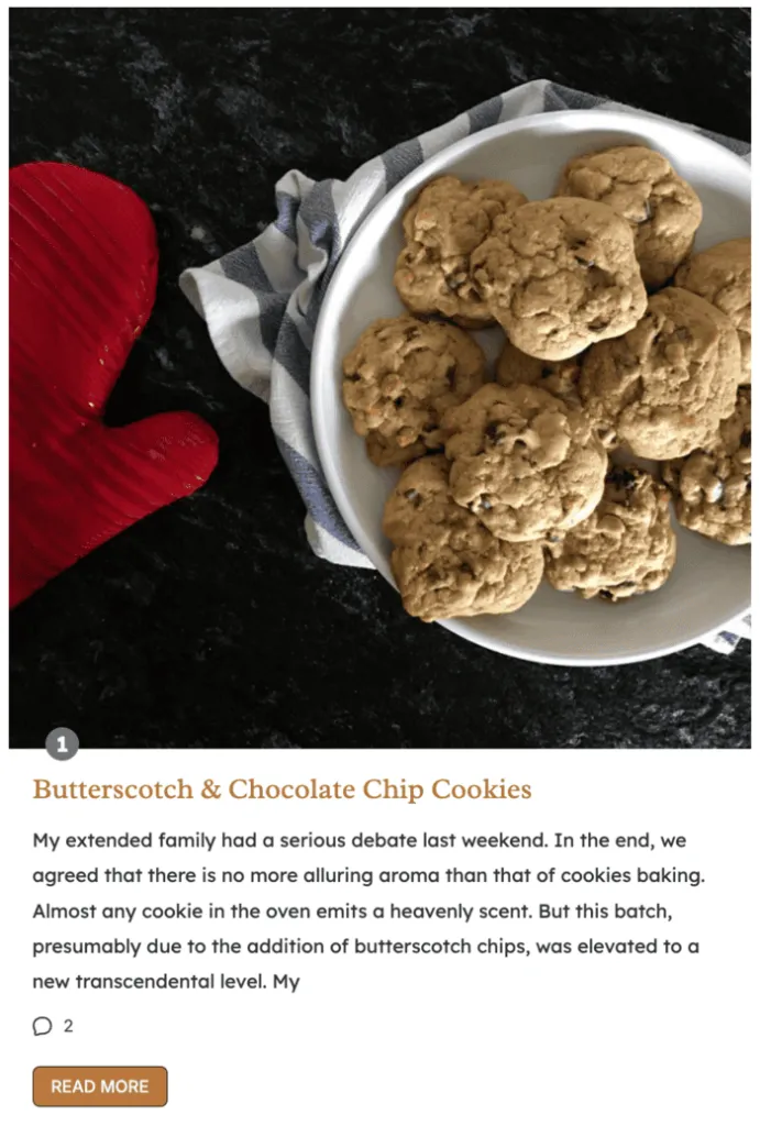 Caroline @ Whipped thee Blog's Butterscotch Chocolate Chip cookie in a roundup