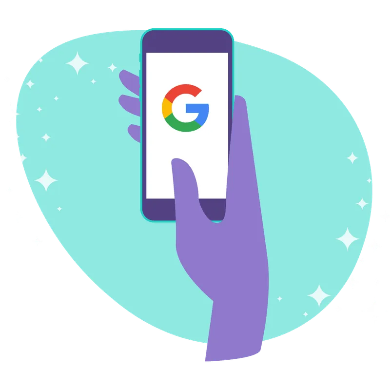 Google stories on a phone