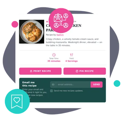 grow your food blog email list small featured image