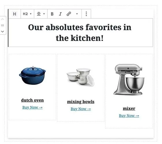 Feature Link Blocks work in Gutenberg flawlessly.