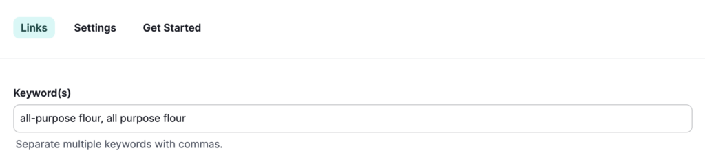 Tasty Links all-purpose flour with all purpose flour alternative link added as well.