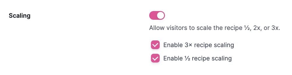 WP Tasty Scaling Buttons and Toggles